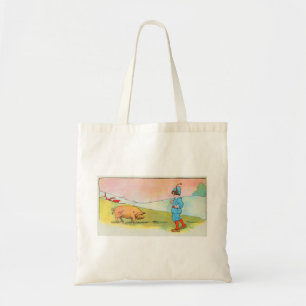As I Went to Bonner I Met a Pig - Nursery Rhyme Tote Bag