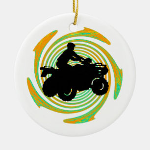AS IT ROLLS CERAMIC ORNAMENT