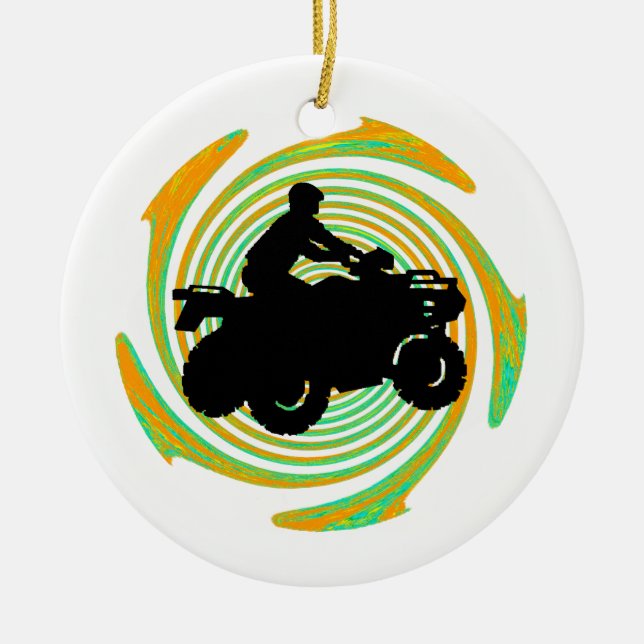 AS IT ROLLS CERAMIC ORNAMENT (Front)