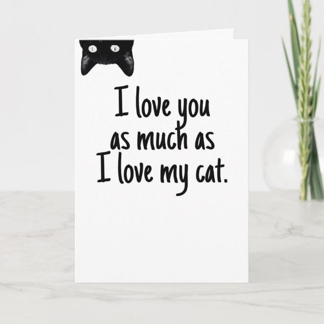 As Much As My Cat Holiday Card (Front)