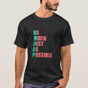 As Much Rest As Possible AMRAP Funny Trendy Tank T
