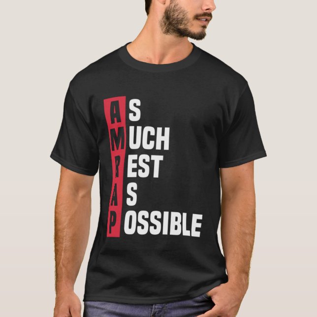 As Much Rest As Possible AMRAP  Trendy  1 T-Shirt (Front)