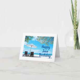 **AS NICE AS A DAY AT THE BEACH** JUNE BIRTHDAY CARD