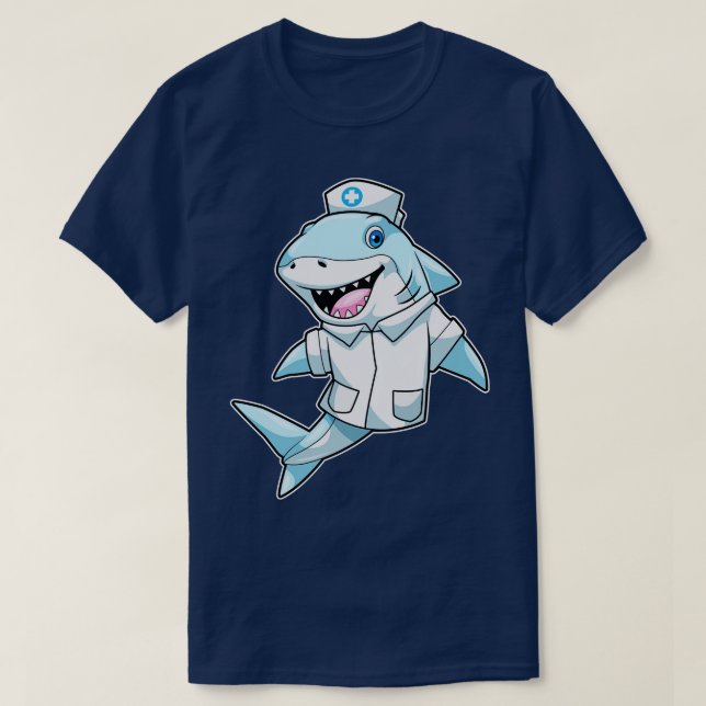 as Nurse with Coat T-Shirt (Design Front)