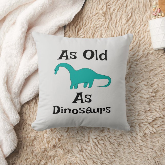 As Old As Dinosaurs Throw Pillow (Blanket)