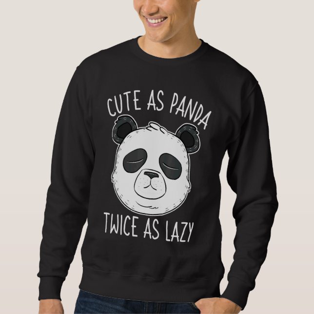 As Panda Twice As Lazy Bear Activists Sweatshirt (Front)
