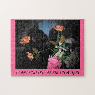 ...as pretty as you Valenpuzzle Jigsaw Puzzle