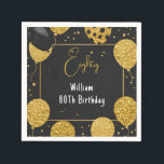 As Retro Fun Adult Humour Happy Chic 80th Birthday Napkin<br><div class="desc">Step back in time and celebrate 80 fabulous years! As Retro Fun Adult Humour Happy Chic 80th Birthday Napkins combines vintage charm with playful humour to create the perfect announcement for this milestone occasion. Impress your guests with a design that’s as chic and timeless as the birthday star. Get ready...</div>
