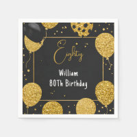 As Retro Fun Adult Humour Happy Chic 80th Birthday