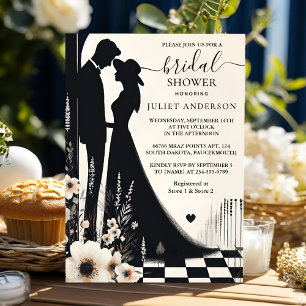 As Retro Studio Creative Illustrated Bridal Shower Invitation