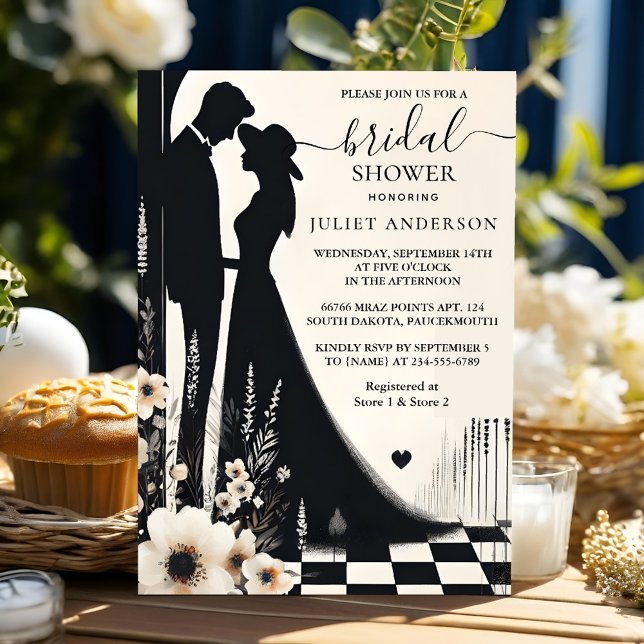 As Retro Studio Creative Illustrated Bridal Shower Invitation (Creator Uploaded)