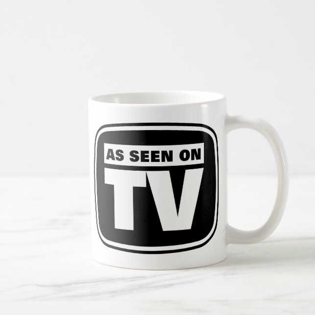 As Seen on TV - Black and White Coffee Mug (Right)
