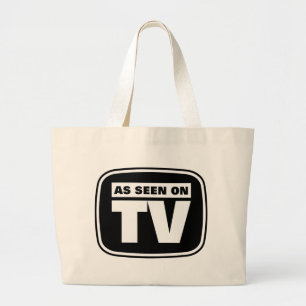 As Seen on TV - Black and White Large Tote Bag