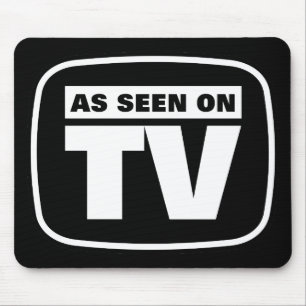 As Seen on TV - Black and White Mouse Pad