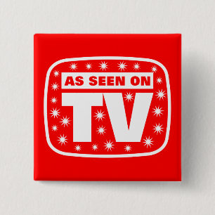 As Seen on TV - Ch2 15 Cm Square Badge