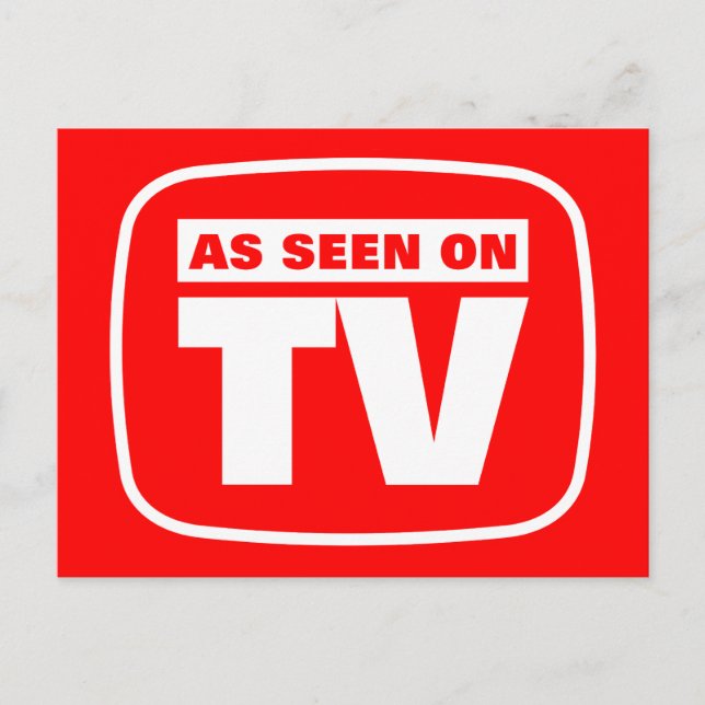 As Seen on TV Postcard (Front)