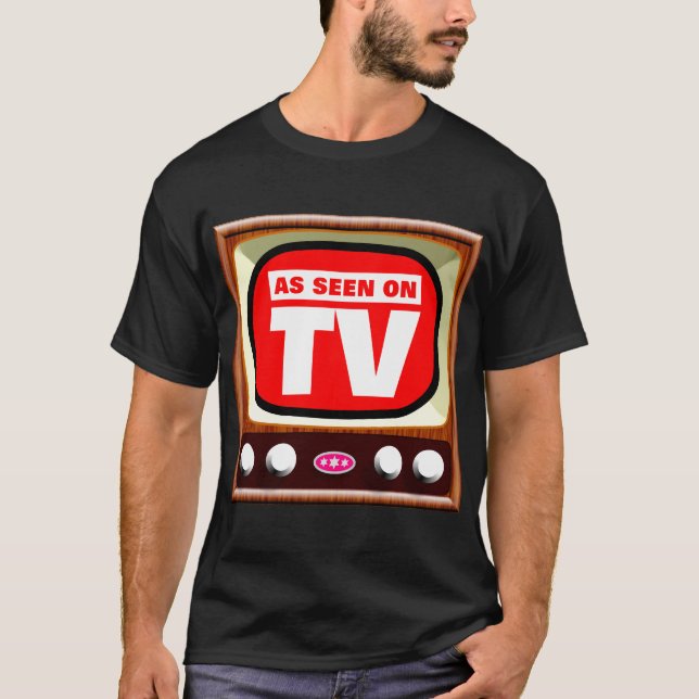 As Seen on TV - Retro TV - Customised T-Shirt (Front)