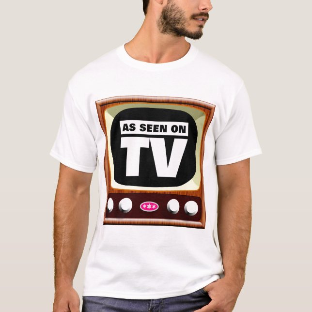 As Seen on TV - Retro TV - Customised T-Shirt (Front)