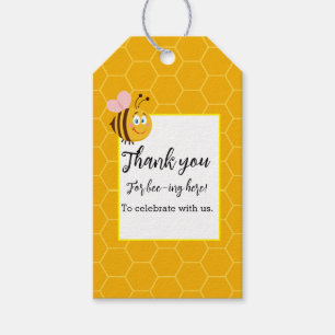 As sweet as can bee thank you baby shower gift tags