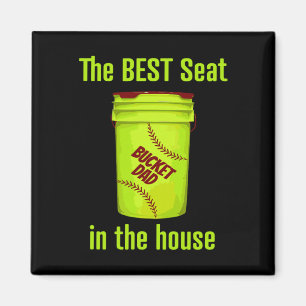 As Tees Softll Dad Best Seat In The House Pitcher  Magnet