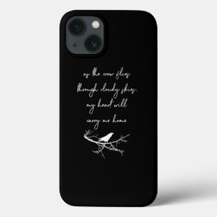 As The Crow Flies Crow Raven Moon Art  iPhone 13 Case
