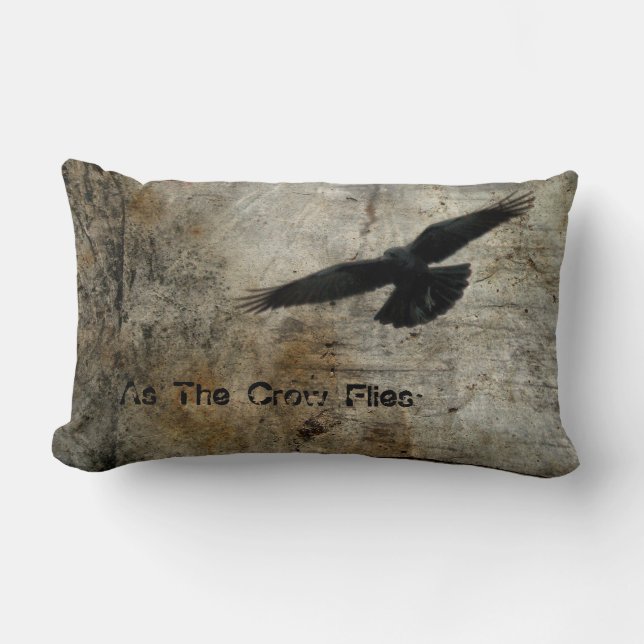 As The Crow Flies Lumbar Cushion (Front)