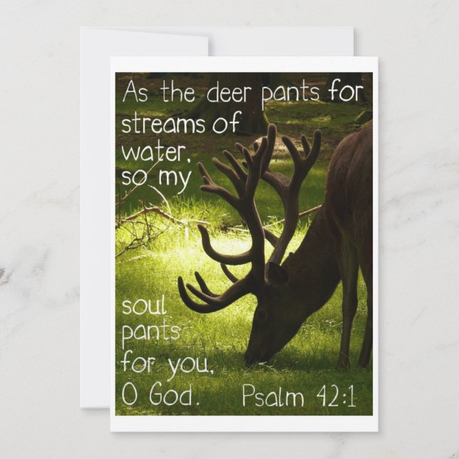 As the Deer Invitation (Front)