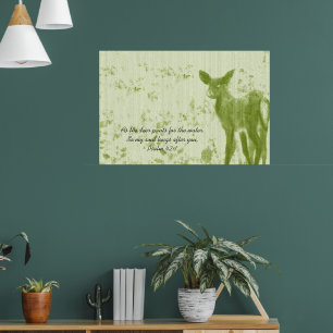 As The Deer Pants for the Water Psalm Poster