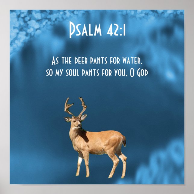 As the Deer Pants for Water Psalm Poster (Front)