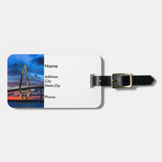 As The Lights Come On Luggage Tag (Front Horizontal)