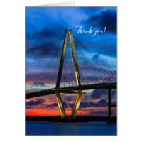 As The Lights Come On Thank You Card