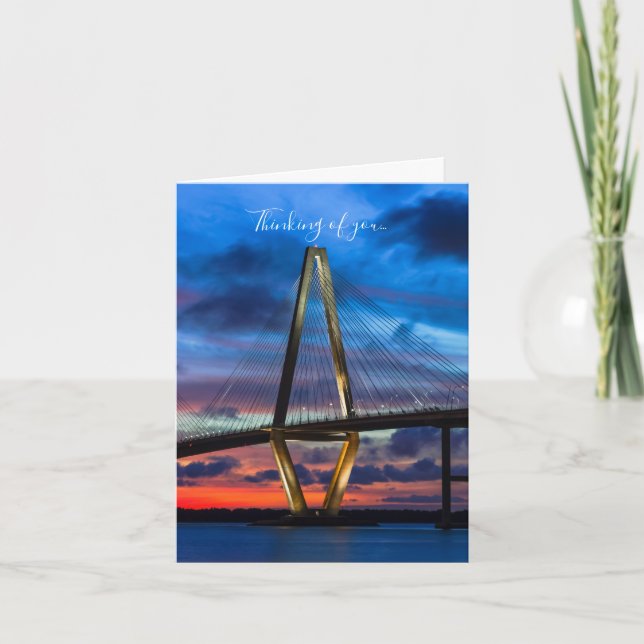 As The Lights Come On Thinking Of You Card (Front)