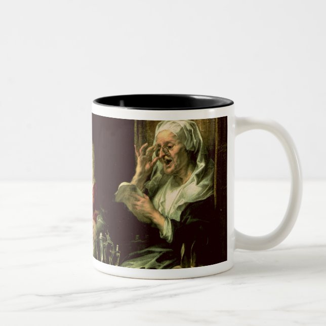 As the Old Sing, so the Young Pipe, 1638 Two-Tone Coffee Mug (Right)