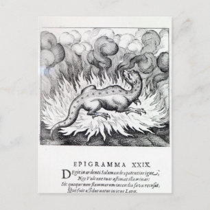 As the Salamander lives in fire Postcard