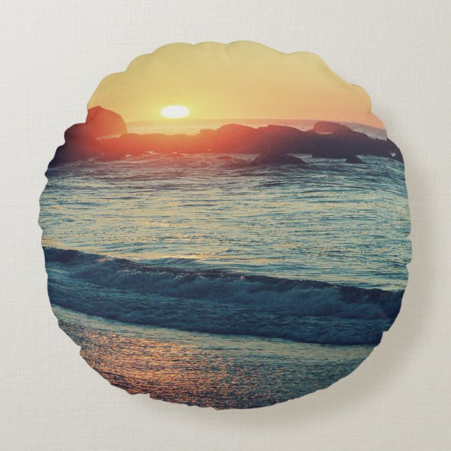 As the Sun sets...... Round Cushion (Front)