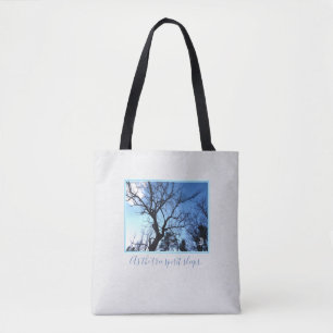 As the tree spirit sleeps tote bag