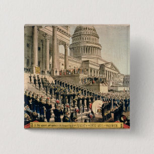 As They Appeared Participating in the Inauguration 15 Cm Square Badge