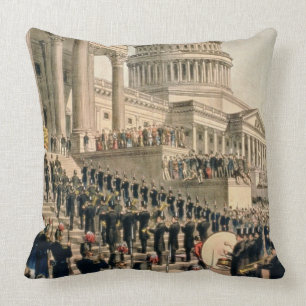 As They Appeared Participating in the Inauguration Cushion