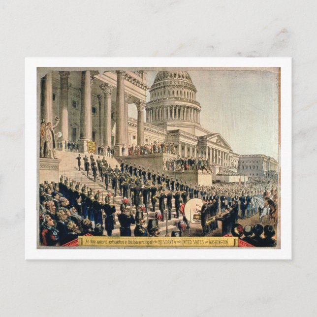 As They Appeared Participating in the Inauguration Postcard (Front)