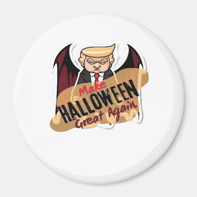 As Vampire - Make Halloween Great Again. Classic Magnet (Front)