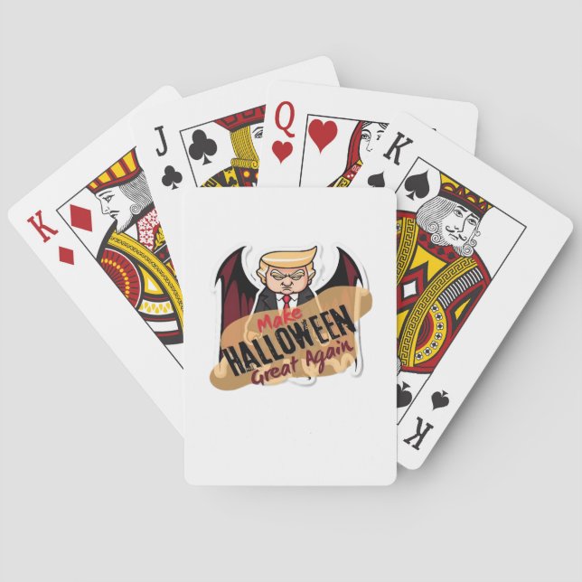 As Vampire - Make Halloween Great Again. Classic Playing Cards (Back)