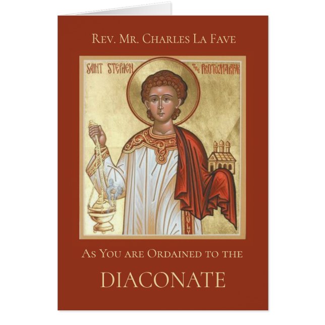 AS YOU ARE ORDAINED TO THE DIACONATE (Front)