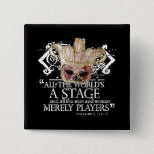 As You Like It Quote 15 Cm Square Badge