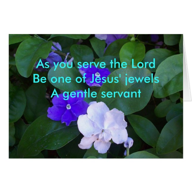 As You Serve The Lord (Front Horizontal)