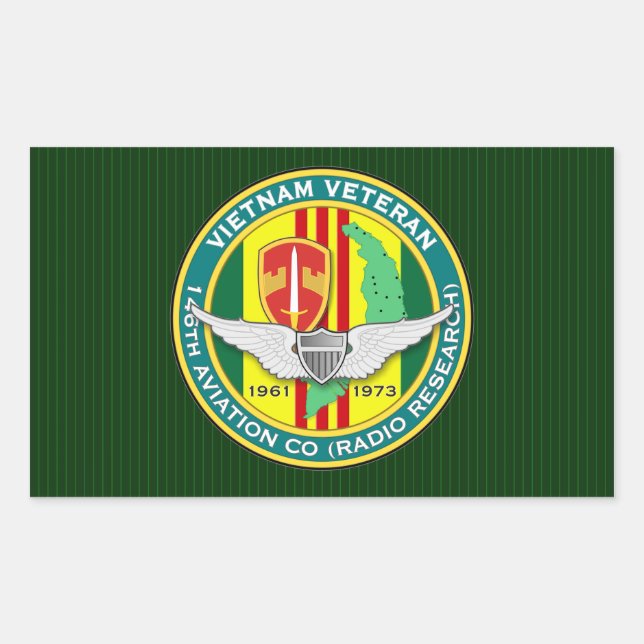 ASA 146th Avn (RR) Pilot Rectangular Sticker (Front)