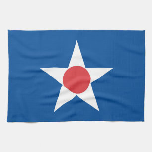 Asahikawa city flag Hokkaido prefecture japan symb Tea Towel