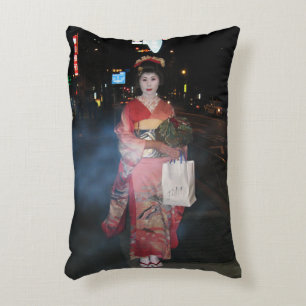 Asakusa Geisha Neo Tokyo Decorative Cushion