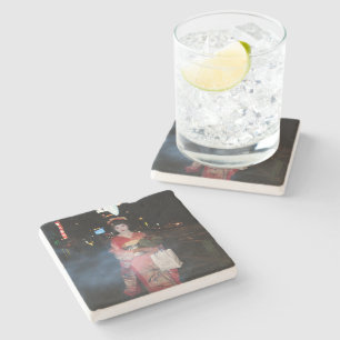 Asakusa Geisha Neo Tokyo Stone Coaster