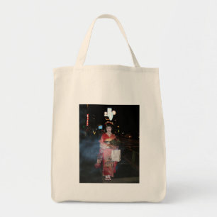Asakusa Geisha Neo Tokyo Tote Bag