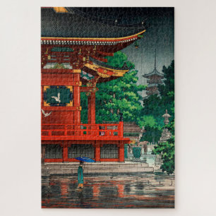Asakusa Kannondo Temple by Tsuchiya Koitsu Jigsaw Puzzle